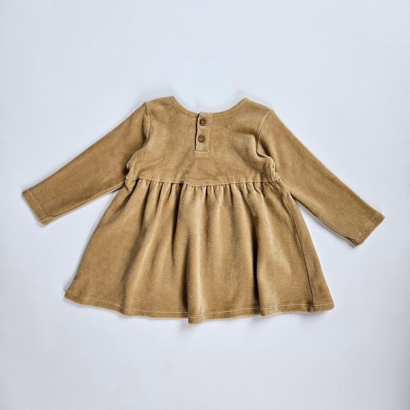 NWT Quincy Mae Velour Honey Longsleeve Dress Size 12-18M - Picture 3 of 7